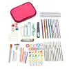 Bolsa de Almacenamiento Portátil para Costura, Kit de Herramientas para Manualidades y Tejido de Uso Doméstico, Caja de Costura de Viaje, Kit de Costura
