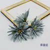 Pinça de borda para acessórios de cabelo de roupas chinesas antigas, flor de seda, grampo de cabelo, grampo de pressão traseira, acessórios de traje antigo, crisântemo de garra de caranguejo simulada, tamanho pequeno