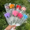 Produtos Acabados Rosa Feitos à Mão Atacado Varinha Torcida Buquê Trançado Dia dos Namorados Chinês Dia das Mães Dia dos Professores Presente com Flores