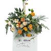 Lugar de Bodas Mori Arreglo Floral Arreglo para Banquete de Bodas Flor de Seda Arreglo Floral Decorativo de Hotel Ruta de Simulación Set Floral para Bodas