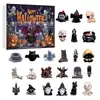 2026 Transfronterizo Halloween y Navidad Nuevas Llegadas Calendario de Cuenta Regresiva de Adviento Caja Sorpresa Colgante Plano de Acrílico Regalo