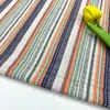 Tecido para Vestido Camisa Feminino Jacquard Colorido em Fio Tingido Algodão Listrado Duas Cores Textura Tridimensional