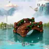 Micro-Paisaje Creativo Puente de Madera Estilo Antiguo Pabellón Jardinería Paisajismo Decoración DIY Accesorios Artesanías de Resina Adornos Pequeños