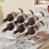 Estante para vinos, expositor de vinos, portabotellas de vino, creativo, lujo ligero, moderno, minimalista, armario de vinos estilo europeo, estante de almacenamiento