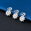 Plata de Ley S925 Colgante de Volante Accesorio DIY Pulsera de Cuentas Hecha a Mano Collar Colgante Kit de Materiales