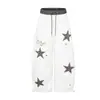 Pantalones Deportivos de Punto Bordado con Parche de Estampado de Leopardo Retro Ligeros Americanos Nuevo Oso Mágico Pantalones de Segador Hip Hop Pantalones de Pierna Ancha Casuales