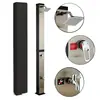 Wenzhou Kangrun Columna de Ducha Solar para Piscina 40L Plateada Gran Capacidad Forma Cuadrada Exterior Baño Solar