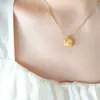 Estilo francês personalidade nicho geométrico quadrado renda colar clavícula cadeia meninas festa mesmo estilo titânio joias de aço