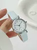 Moda Reloj de Cuarzo para Mujer con Esfera Pequeña Correa de Cuero Simple Relojes Analógicos para Damas Reloj Reloj Mujer