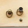 Tatuaje de pezón grande con anilla en D y cabeza de monje, accesorios de herrajes para bolsos, cabeza de monje giratoria con rosca, en stock