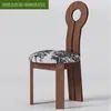Silla Antigua Media Francesa Silla de Comedor de Madera Maciza Mesa y Sillas de Comedor para el Hogar Silla Llave Sirena Nórdica Silla de Tocador Silla con Respaldo