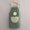 Delantal al por mayor impermeable a prueba de aceite Cocina hogar estilo nuevo mujeres cocina estilo occidental estilo coreano celebridad de internet catering mismo estilo overoles