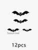 Amazon Cross Border Direct Halloween Party Decoration Flag Wall Stickers Halloween Decoration Bat Wall Stickers Window Stickers