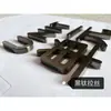 Letras Metálicas Electroplateadas Cepilladas de Acero Inoxidable de Precisión Letras Sólidas Planas Antiguas Letrero Publicitario Letrero de Puerta
