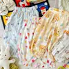 Pantalones Finos de Verano a Prueba de Mosquitos para Niños Pantalones de Algodón y Seda para Bebé Pantalones Frescos a Prueba de Mosquitos Pantalones Casuales Lindos de Dibujos Animados