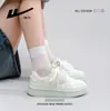 Tenis Verde Menta de Doble Cordón, Con Cordones, Zapatos de Mujer Cómodos y Versátiles, Zapatos Casuales Transpirables para Estudiantes de Secundaria