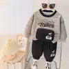 Conjunto de Ropa de Otoño para Niños 2026, Ropa de Primavera y Otoño para Bebés, Sudadera Infantil con Bolsillo Grande, Conjunto de Dos Piezas para Bebé, Moda al por Mayor