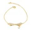 Joyas Japonesas Destacadas Personalidad Elegante Collar con Lazo de Circonita Set Pendientes Pulsera Corazón de Chica Simple
