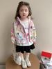 Jaqueta para Meninas Primavera e Outono 2025 Novo Top Elegante com Capuz para Bebê Roupas para Criança Pequena Primavera Infantil Durável