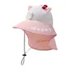 Nuevo Sombrero de Protección Solar para Niños, Sombrero de Verano con Ala Ancha y Protección para el Cuello para Niños y Niñas, Sombrero de Protección Solar para Niñas, Sombrero Anti-UV