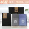 Jie Liya Paquete Doble de Toallas Caja de Regalo, Calidad Clase A Cinco Estrellas, Exquisito Bordado de Corona, Regalo Souvenir, 100% Algodón Puro