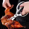 Colher de Embalagem Bico de Pato Moldagem Integrada Aço Inoxidável Garfo para Osso de Frango de Comida Frita Bacia Borrifadora de Tempero Concha para Misturar Macarrão Pá para Batata Frita