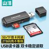 Lector de Tarjetas Shanze Usb3.0 Sd/Tf/Type-C Cámara Ccd Monitoreo Almacenamiento de Grabación Transmisión de Alta Velocidad
