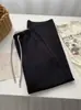 Modelo Destacado~Nuevos Pantalones Casuales de Pierna Recta de Tiro Alto Estilo Coreano para Mujer, Color Sólido, Sencillos y Versátiles, Pantalones Largos de Tencel, Primavera/Verano 2026