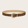 Cinto das Mulheres Ins Estilo Nova Chegada Coreia do Sul All-Match Moda Jeans Decorativos Vintage Leopard Print Cinto Fino das Mulheres em estoque Trendy