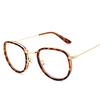 Armação de Óculos Oval Jamie 8923 Estilo College Retrô com Pernas Finas de Metal para Lentes de Prescrição 7012 Óculos Tendência Masculino Sem Grau