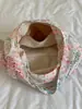 Bolso tote de estilo casual con gran capacidad, estampados florales y de cuadros, sensación relajada, moda coreana, casual y único, adecuado para ir al trabajo, bolso de hombro