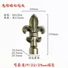 Aço Inoxidável Estilo Inglês 25 Tubo Redondo Quadrado Ponta de Lança Estilo Europeu Portão de Jardim Topo de Cerca Porta Flor Decoração Ponta de Lança em Forma de Chifre