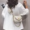 Otoño 2026 Nuevo Moda Callejera de Comercio Exterior Correa Ancha Color Sólido Bolso Cuadrado Pequeño Pu Costurado Bolso Cruzado para Mujer