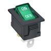 Botón de Encendido/Apagado tipo Barco Kcd1 Kc Certificado Coreano de Tres Pines y Dos Velocidades con LED Verde Impreso 6A
