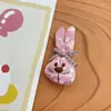 Atacado Boneca Fofa de Coelho com Enchimento de Algodão Acessórios para Grampo de Cabelo DIY Broche de Pelúcia Acessórios para Cachecol de Boneca de Tecido Tricotado
