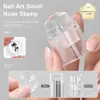 Placa de Estampado para Uñas Sello, Sello Limpiable, Estilo Francés, Alta Elasticidad, Duradero, Herramienta de Estampado de Patrones Pequeños, Directo del Fabricante