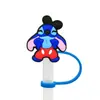 Tapa de Popote con Personaje de Dibujo Animado Tapa para Popote Tapón de Polvo de Silicona Decoración de Popote de Fiesta Anime Producto Transfronterizo