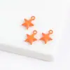 Pendente Estrela de Cinco Pontas Colorido Fresco e Fofo Liga Metálica Acessórios para Montagem de Brincos Broche Corrente de Celular