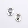 Assento de Tubo para Roupas Suporte de Roupas de Ferro Flange de Assento Ferramentas Domésticas Flange de Closet Tubo Redondo 25 Flanges para Tubos