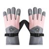 Luvas Quentes para Homens e Mulheres no Inverno, Forradas com Lã e Espessadas, para Esportes ao Ar Livre, Passeio de Bicicleta Elétrica, Esqui, Antiderrapantes, à Prova de Vento e Resistentes ao Frio