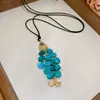 Collar Redondo de Concha Estilo Isla Romántico, Lujo Ligero y Sensación de Alta Gama, Cadena para Clavícula, Accesorio Versátil de Nicho para Vacaciones en la Costa para Mujeres