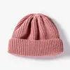 Nuevo sombrero de punto de lana de color liso estilo coreano para otoño e invierno hombres y mujeres sombrero cálido para el frío LOGOTIPO de comercio exterior en stock venta al por mayor