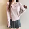 Camiseta base de manga larga gruesa y cálida 2026 para mujer, talla grande, con cinturón en la cintura, moderna, adelgazante, versátil, rejuvenecedora, que favorece la figura