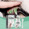Yegbong Polvo Limpiador de Dientes para Perro Fórmula Suave Refresca el Aliento y Protege Polvo Limpiador Bucal para Mascotas