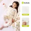 Pijama masculino Dudu, estilo outono 100% algodão, roupas de outono para bebê, calças de outono, conjunto de roupa íntima infantil, roupas infantis femininas de outono