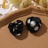 Estilo Coreano Suave y Elegante Tela Lunares Perla Rosa DIY Pinza para el Cabello Goma para el Cabello Accesorio para el Cabello Broche Flor para Zapatos y Sombreros Adornos