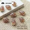 Accesorios de Fresa Colgante Estilo Japonés Accesorios Dulces Lindos Populares Colgante de Resina Transparente Estilo Ins Accesorios Hechos a Mano para DIY