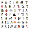 100 Pegatinas de Futbolistas de Dibujos Animados Deportivos para Decorar Maletas, Motocicletas, Estuches, Pegatinas, Etiquetas Adhesivas