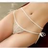 Lingerie Feminina Renda Malha Respirável Perspectiva Paixão Cintura Baixa Oco Aberto Virilha G-string Roupa Interior