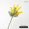 Arranjo de Flores Artificiais de Acácia com Haste Curta, Decoração de Flores Simples Estilo Europeu para Mesa de Jantar e Mesa de Centro, Adereço para Foto